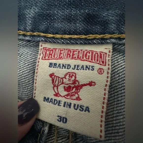 True Religion slim fit straight legged Men’s Jeans sz 30 - Picture 6 of 9